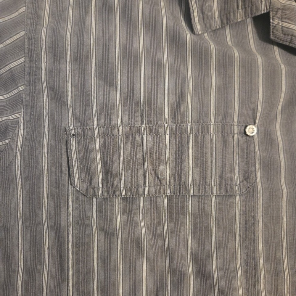 Harley Davidson Button Down Shirt Size 2XL Gray Short Sleeve Embroidered - Picture 5 of 8